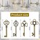 Mmei 40 pcs Large Antique Bronze Steampunk Vintage Skeleton Keys for DIY Wedding Party Gifts Jewelry Necklace Pendants Decoration (4 Different Style x 10)