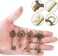 Mmei 40 pcs Large Antique Bronze Steampunk Vintage Skeleton Keys for DIY Wedding Party Gifts Jewelry Necklace Pendants Decoration (4 Different Style x 10)