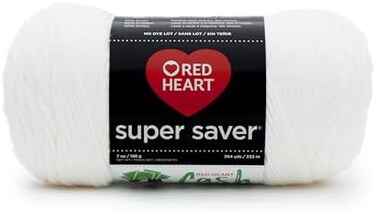 RED HEART Super Saver Yarn, White