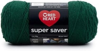 RED HEART Super Saver Yarn, Hunter Green