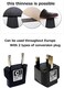 Koumeican the thinnest extension (power) cord in the world 0.0354-Inch Flat Code 11.8-Inch Black
