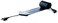 Koumeican the thinnest extension (power) cord in the world 0.0354-Inch Flat Code 11.8-Inch Black
