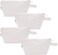 Augbunny 100% Cotton 16oz Heavy Duty Multi-Purpose Canvas Zipper Cosmetics Makeup Travel Toiletry Organizing Pouch 4-Pack