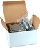 Vivaplex 24, Clear, 1 ml (1/4 Dram) Glass Bottles, with Orifice Reducers and Black Caps