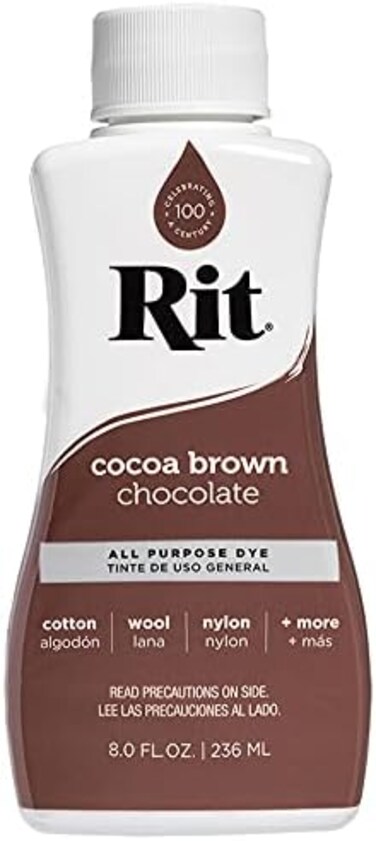 Rit Dye Liquid 8 Fluid oz Cocoa Brown