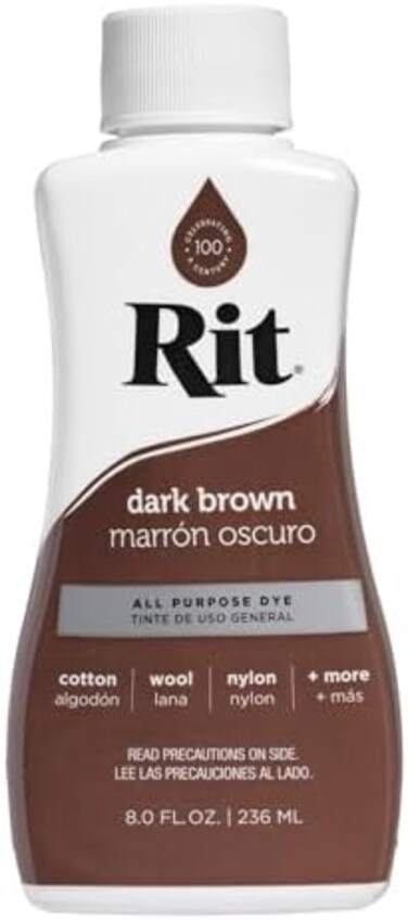 Rit Dye Liquid 8 Fluid oz Dark Brown