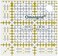 Omnigrid inch Grid Ruler, 2-&frac12;" x 2-&frac12;, Original Version