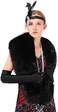 Dikoaina Extra Large Women's Faux Fur Collar for Winter Coat