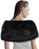 Dikoaina Extra Large Women's Faux Fur Collar for Winter Coat