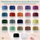 BlesSew Sewing Thread - 24 Polyester Threads for Hand Stitching, Quilting &amp; Sewing Machine - Set of 1000 yds Per Spool - 20 Colours Plus 2 x White &amp; 2 x Black