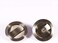 CCJH Invisible Barn Wood Sliding Door Gate Cup Handle Lock Hardware with Keys (Sliver (Dia-2.95")
