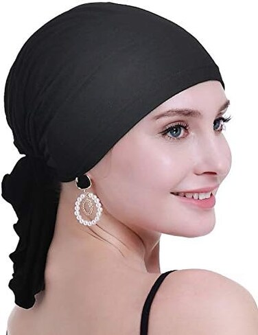 osvyo Cotton Chemo Turbans Headwear Beanie Hat Cap for Women Cancer Patient Hairloss