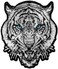 Hot Leathers White Tiger Patch (Multicolor, 3" Width x 4" Height)