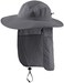 Home Prefer Mens UPF 50+ Sun Protection Cap Wide Brim Fishing Hat with Neck Flap