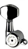 Hipshot Grip-Lock 6 inline Enclosed Staggered Post Locking Tuners - Chrome