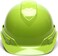 Pyramex Safety Ridgeline Pyramex Cap Style Hard Hat, Vented, 4-Point Ratchet Suspension, Hi-Vis Lime