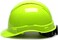 Pyramex Safety Ridgeline Pyramex Cap Style Hard Hat, Vented, 4-Point Ratchet Suspension, Hi-Vis Lime