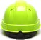 Pyramex Safety Ridgeline Pyramex Cap Style Hard Hat, Vented, 4-Point Ratchet Suspension, Hi-Vis Lime