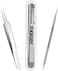 FIXBODY Blackhead &amp; Splinter Remover Tools - Stainless Steel Professional Easily Cure Pimples Whiteheads Comedones Acne Zit Ingrown Hairs and Facial Impurities Bend Head... Silver (Set of 2)