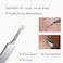 FIXBODY Blackhead &amp; Splinter Remover Tools - Stainless Steel Professional Easily Cure Pimples Whiteheads Comedones Acne Zit Ingrown Hairs and Facial Impurities Bend Head... Silver (Set of 2)