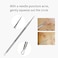 FIXBODY Blackhead &amp; Splinter Remover Tools - Stainless Steel Professional Easily Cure Pimples Whiteheads Comedones Acne Zit Ingrown Hairs and Facial Impurities Bend Head... Silver (Set of 2)