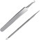 FIXBODY Blackhead &amp; Splinter Remover Tools - Stainless Steel Professional Easily Cure Pimples Whiteheads Comedones Acne Zit Ingrown Hairs and Facial Impurities Bend Head... Silver (Set of 2)