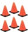 Creative Converting 6-Count Molded Candles, Cone-Shaped Under Construction -