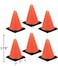 Creative Converting 6-Count Molded Candles, Cone-Shaped Under Construction -