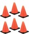 Creative Converting 6-Count Molded Candles, Cone-Shaped Under Construction -