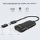 ويفلينك محول رسومات فيديو USB 3.0 الى HDMI مع صوت لشاشات متعددة حتى 2048 × 1152، محول بطاقة فيديو خارجي لجهاز العرض يدعم ويندوز 10/8/7/اكس بي - اسود