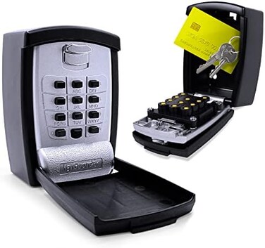 KeyGuard SL-590 Punch Button Lock Box - Secure Wall Mount Key Storage for Homes, Offices, and Rentals