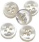 YaHoGa 20 Pieces Genuine White Mother of Pearl Shirt Buttons 10mm 16L 4MM Thickness Real MOP Shirt Buttons 10mm 20pcs white MOP11-white