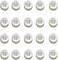 YaHoGa 20 Pieces Genuine White Mother of Pearl Shirt Buttons 10mm 16L 4MM Thickness Real MOP Shirt Buttons 10mm 20pcs white MOP11-white
