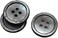 YaHoGa 22 Pieces Genuine Smoke Mother of Pearl Blazer Buttons Suit Buttons Set 20mm 15mm Natural Grey MOP Buttons Bulk for Men (Smoke MOP)