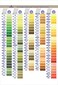 DMC COLORCRD Needlework Threads 12-Page Printed Color Card