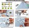 ilauke 400 x 24 Colours Plastic Press Studs T5 12 mm with Box Storage