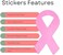 Fundraising For A Cause Pink Ribbon Awareness Stickers, Breast Cancer Awareness Ribbon Stickers Awareness Events, Support Groups, Fundraisers and More! (1 Roll - 250 Stickers)