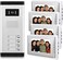 AMOCAM Apartment Video Intercom System, Wired 7 Inches Monitor Video Door Phone Kit, 4 Household Apartment Video Doorbell, Support Monitoring, Unlock, Dual Way Door Intercom, 1 PCS Camera 4 PCS Screen