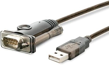 بلاجابل محول USB الى تسلسلي متوافق مع ويندوز وماك ولينكس (RS-232DB9 موصل DTE ذكر، شريحة تعريف بروليفيك PL2303HX Rev. D)