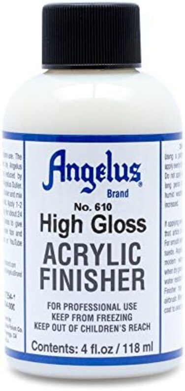 Angelus Brand Acrylic Leather Paint High Gloss Finisher No. 610-4oz