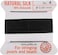 Griffin Silk Beading Cord and Needle, Size 4, Jet Black
