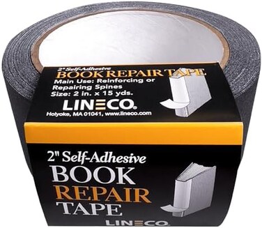 Lineco BK CLOTH REPAIR TAPE BLK 2X15