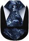 HISDERN Men's Wedding Tie and Handkerchief Houndstooth Check Plaid Tie Party Business Formal Necktie &amp; Pocket Square Set&hellip;