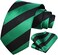 HISDERN Men's Wedding Tie and Handkerchief Houndstooth Check Plaid Tie Party Business Formal Necktie &amp; Pocket Square Set&hellip;