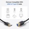 كيبل ماترز كابل USB 3.0 نوع ايه الى بي من سوبر سبيد باللون الاسود بطول 10 قدم