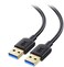 كيبل ماترز كيبل USB 3.0 من قطعتين (كيبل USB الى USB ذكر الى ذكر) باللون الاسود بطول 6 قدم