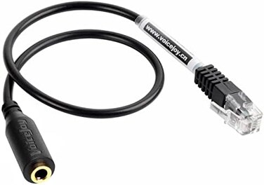 VoiceJoy Headset Adapter Cable 3.5mm Smartphone Headset to RJ9/RJ10 Phone Adapter for ONLY Cisco 7940 7970 7960 00 8900 Series Phones