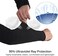 STGOOD Arm Protection Sleeves, Heat Burn Cut Resistant Sleeves Steel Wire Armband Level 5 Protective Anti Abrasion Safety Arm Guard for Garden Kitchen Farm Work 1 Pair