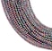 JOE FOREMAN 2mm Hematite Semi Precious Gemstone Round Loose Beads for Jewelry Making Sliver Color DIY Handmade Craft Supplies 15" 190-200 Pcs