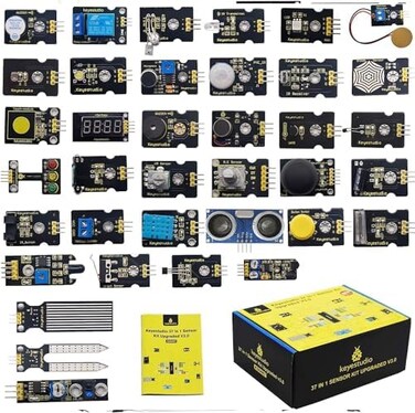 KEYESTUDIO 37 in 1 Sensor Kit for Arduino UNO R3 MEGA 2560 Nano Raspberry Pi Micro Bit